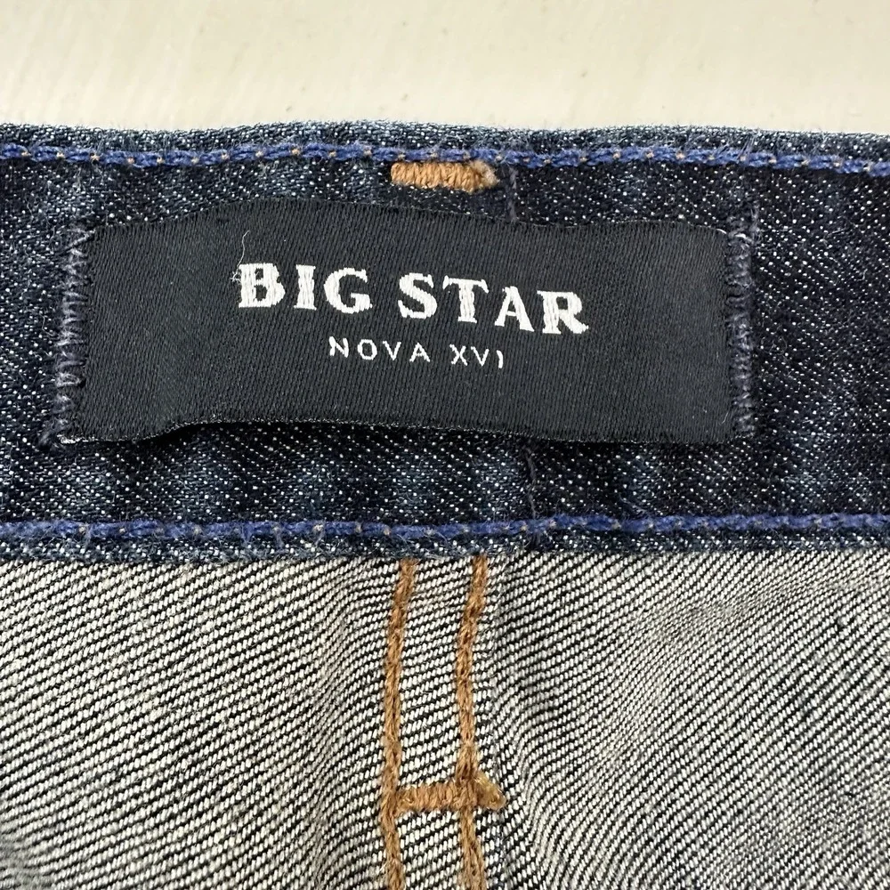 Big Star Nova XVI 15 Division Jeans Men 34x30 Blue Dark Wash Modern Straight 34S